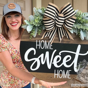 Front Door Decor | Home Sweet Home | Front Door Wreath | Door Hanger | Year Round Wreath | Door Wreath | Housewarming Gift | Home Decor