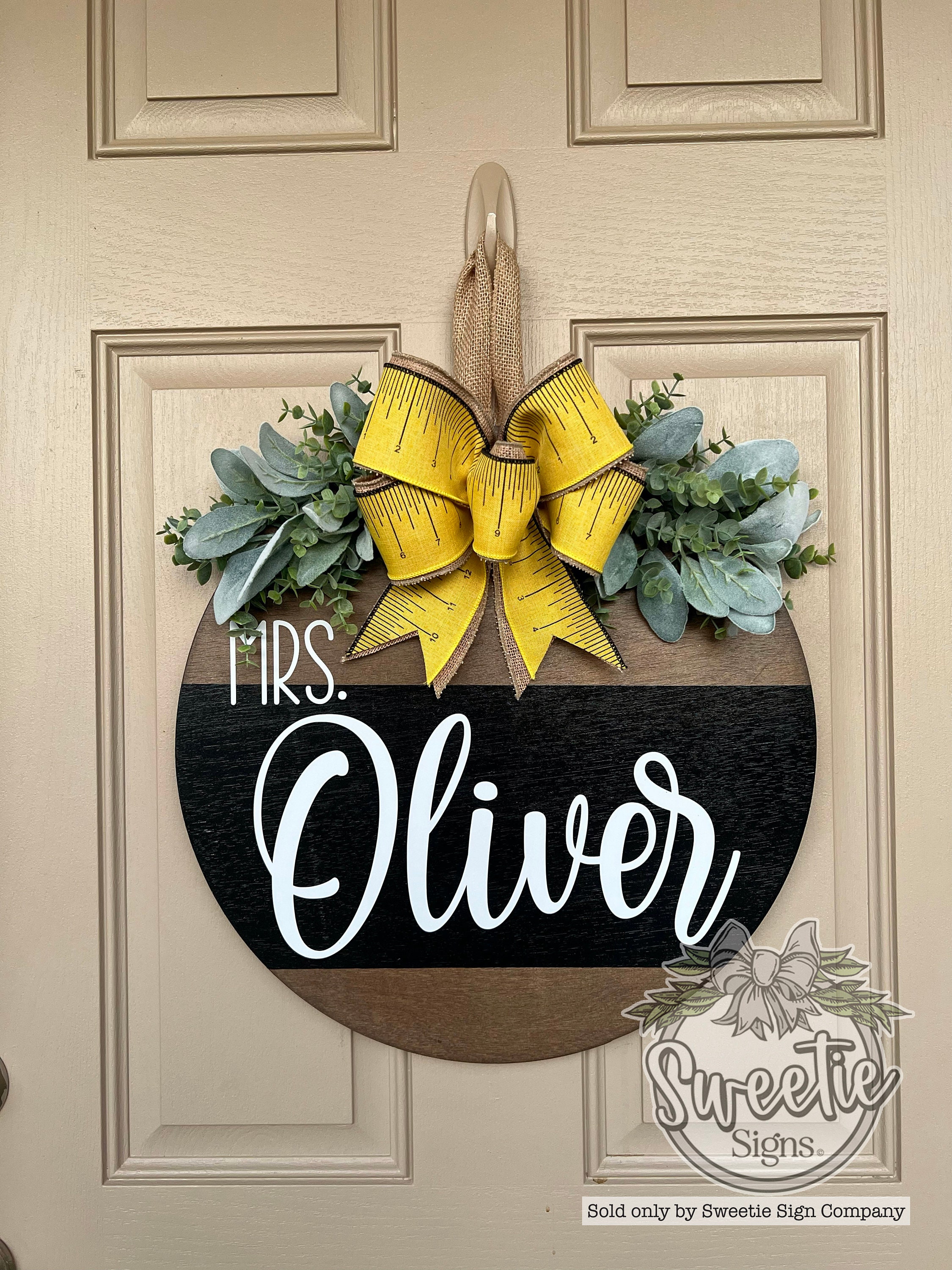 Teacher Door | Teacher Door Sign | Teacher Name | Classroom Sign | Teacher Gift | Teacher Appreciation | Welcome To Our Classroom |Classroom
