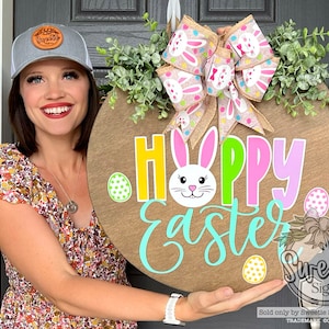 Easter Front Door Decor | Happy Easter | Easter Decor | Easter Wreath | Easter Door Hanger | Easter Door Wreath | Easter Sign