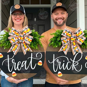 Halloween Double Door Door Decor | Halloween Double Door Set | Halloween Double Door Sign | Double Door Wreaths | Double Door Hanger