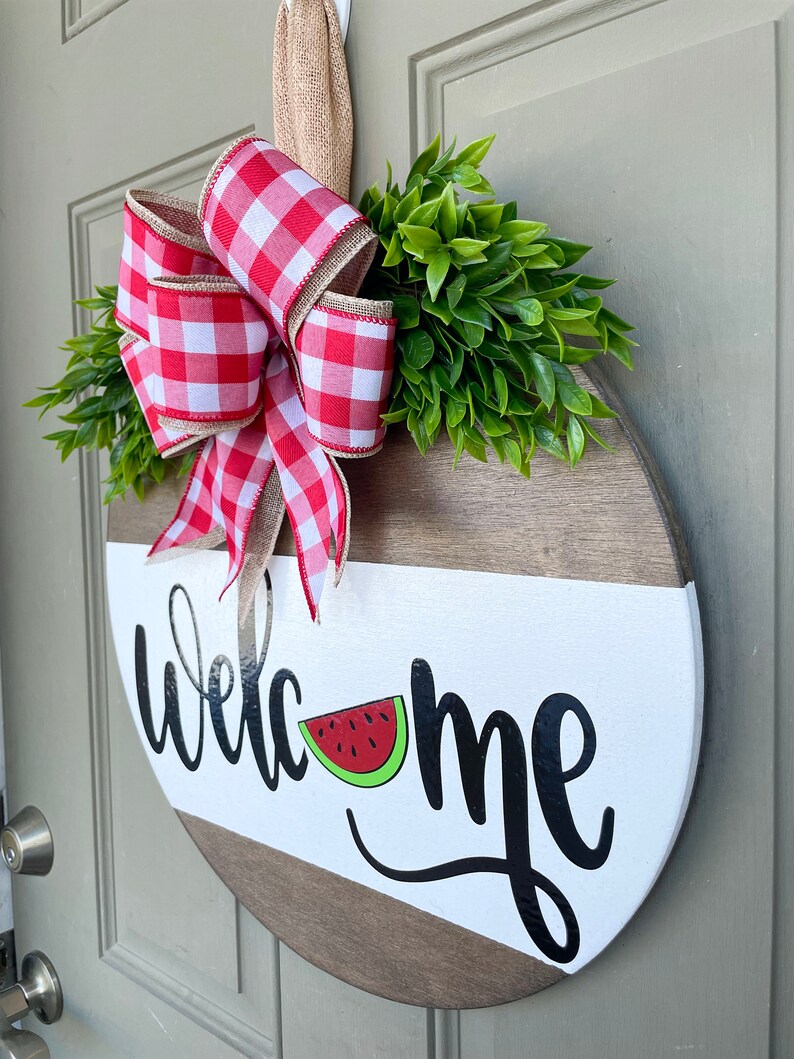 Summer Front Door Decor Summer Wreath Spring Etsy