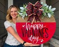 Valentines Front Door Decor | Valentine's Sign | Valentines Decor | Valentine's Wreath | Valentines Door Hanger | Valentine's Door Wreath