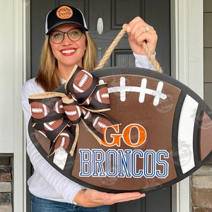 Front Door Decor | Football Sign | Sports Sign | Football Gift | Football Door Hanger | Year Round Wreath | Football Door Sign | Sports Gift