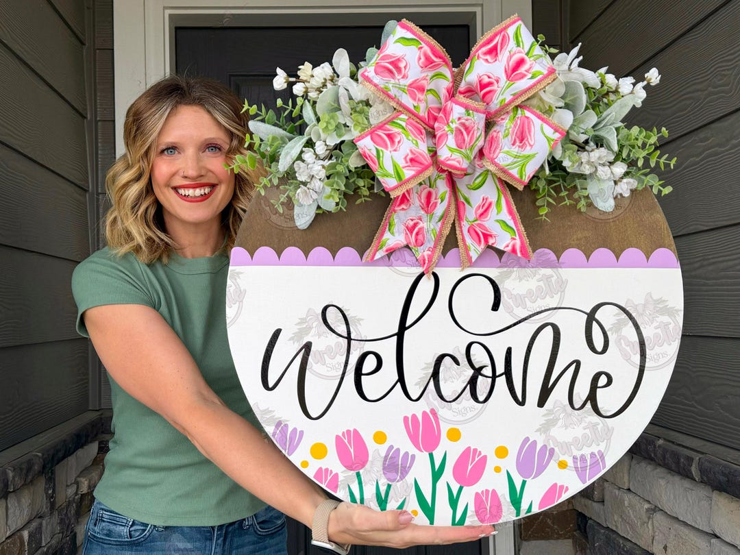 Spring Door Hanger | Spring Wreath | Spring Decor | Spring Front Door ...