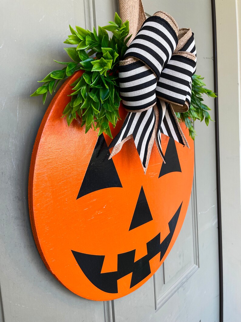 Front Door Decor Halloween Front Door Wreath Etsy