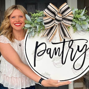 Pantry Sign | Pantry Sign | Pantry Door Hanger | Kitchen Sign | Kitchen Decor | Housewarming Gift | Pantry