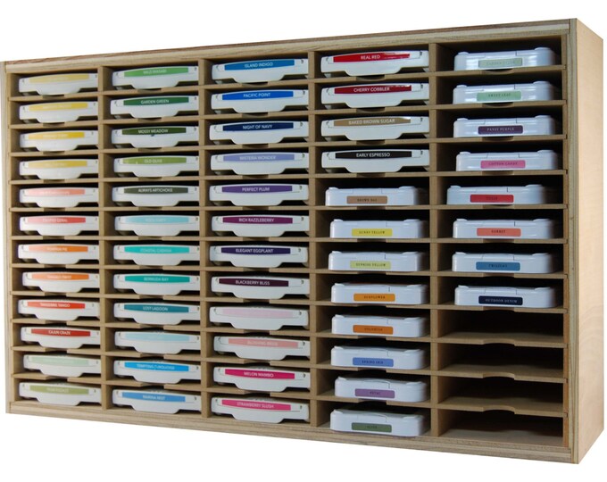 60 Stamp Pad Holder Holds 60 Ink Pads Etsy