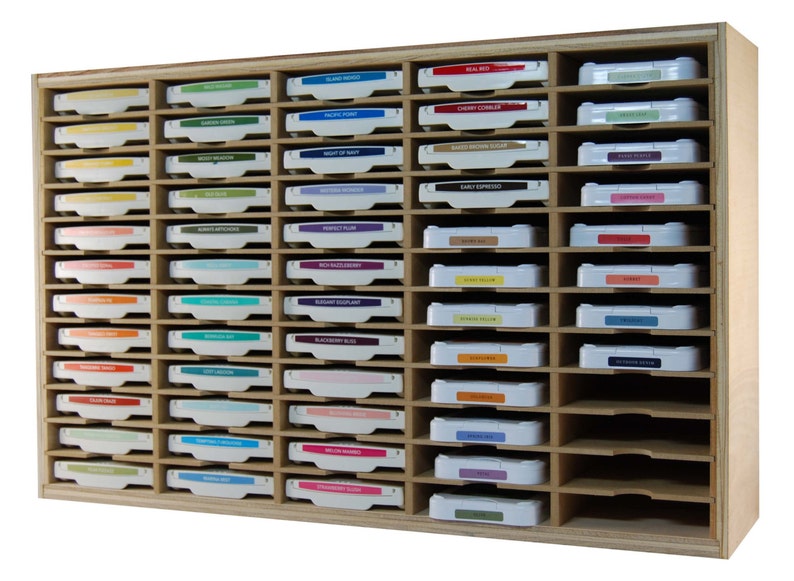 60 Stamp Pad Holder Holds 60 Ink Pads Etsy