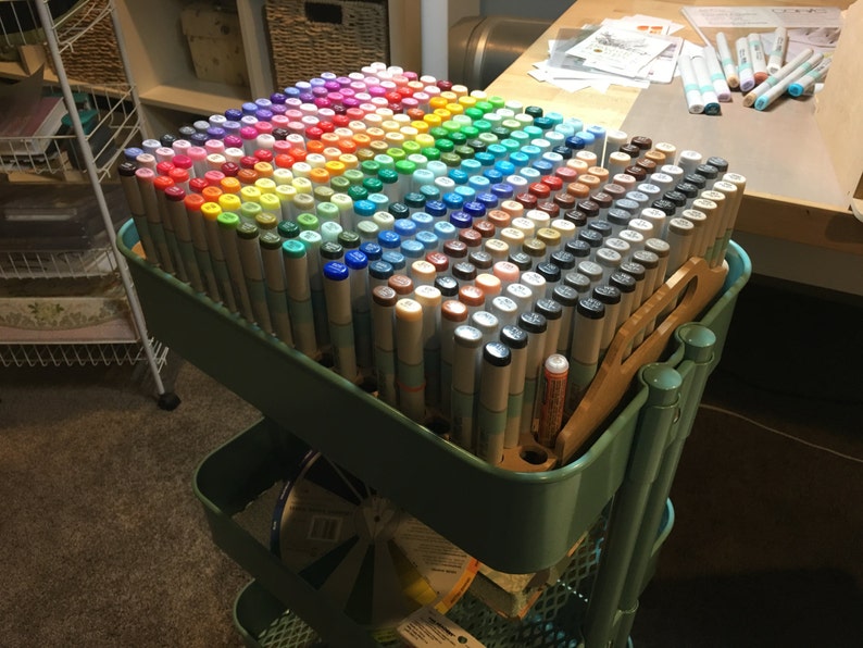 Copic Sketch Marker Storage for IKEA Raskog Michaels Etsy