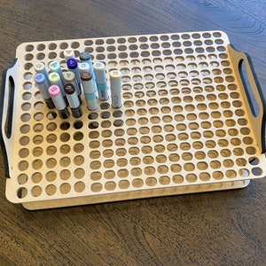 Copic Sketch Marker storage with NEW round refills for IKEA Raskog, Michaels Lexington cart, and Target 3 tier cart