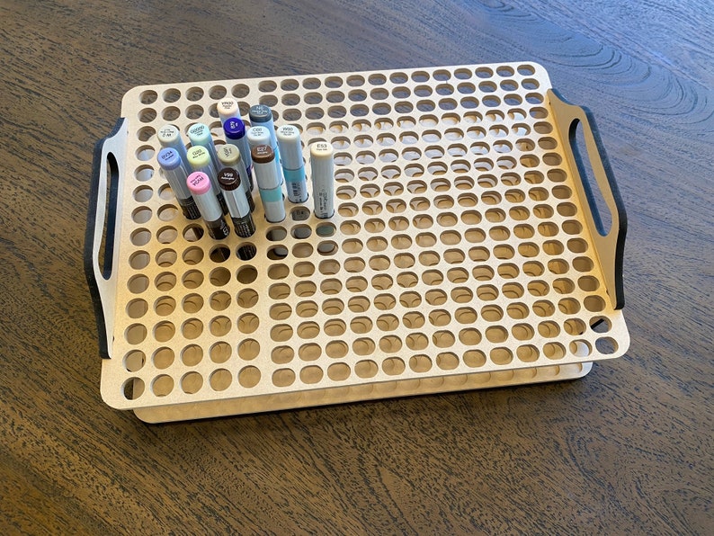 Copic Sketch Marker storage with NEW round refills for IKEA Raskog, Michaels Lexington cart, and Target 3 tier cart image 1