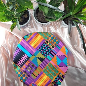 Vibrant/Jumbo Sized /Satin Lined/ Reversible /Bonnets