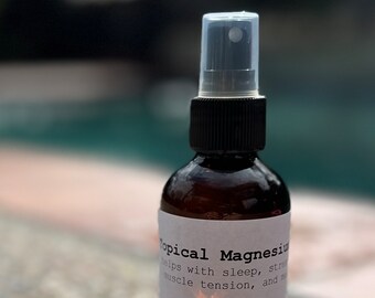 Magnesium Spray, Topical Magnesium Spray, Body Spray, Mineral Spray, Magnesium Deficiency, Mineral Spray, Topical Mineral Oil Spray