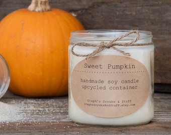 Pumpkin Spice Soy Candle, Pumpkin Candle Soy, Soy Candle, Fall Decor, Fall Candle, Autumn Candle, Holiday Candle, Pumpkin Spice Latte