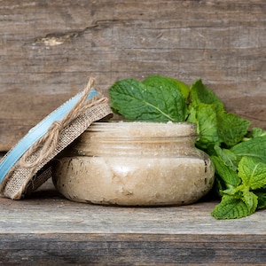 Organic Peppermint Body Scrub, Peppermint Scrub, Organic Sugar Scrub, Organic Skin Care, Peppermint Sugar Scrub, Energizing Scrub