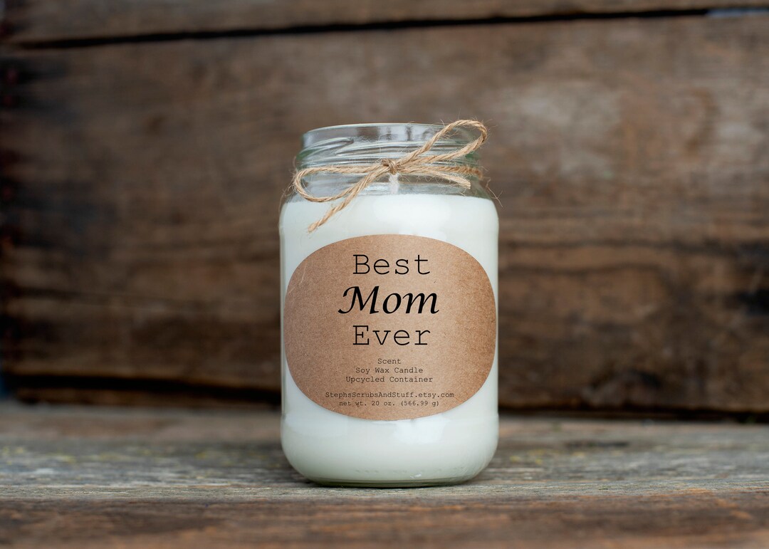 Best Mom Ever Soy Candle Gift, Mother’s Day Gift, Birthday Gift for Mom ...