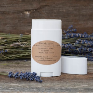 All Natural Essential Oil Deodorant, Organic Deodorant, Aluminum Free Deodorant, Deodorant Stick, Deodorant Cream, Lavender Deodorant