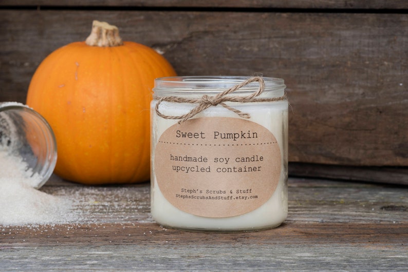 Pumpkin Spice Soy Candle, Pumpkin Candle Soy, Soy Candle, Fall Decor, Fall Candle, Autumn Candle, Holiday Candle, Pumpkin Spice Latte image 1