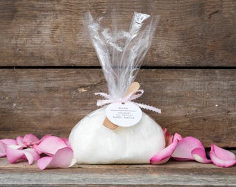 Sales de baño con aroma a rosas, sales de baño, sales de baño orgánicas, sales de baño calmantes, regalo para ella, regalo relajante, sales de Epsom