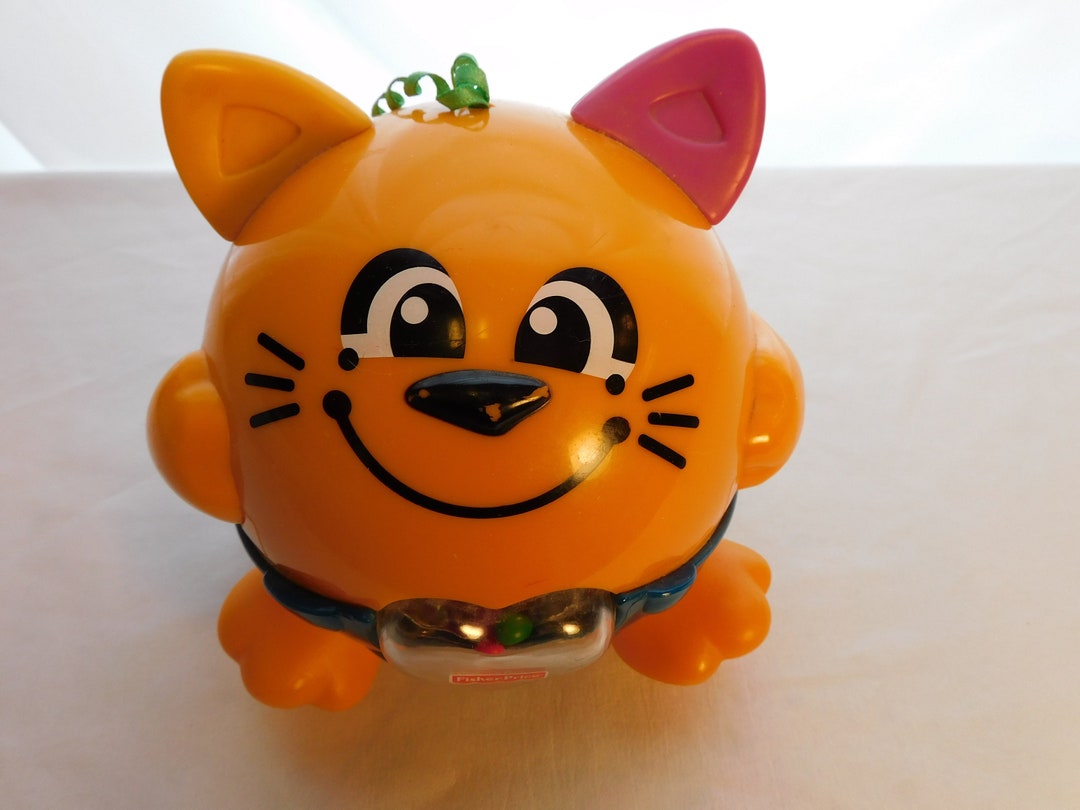 Vintage Fisher Price Battery Operated Vibrating Meowing Cat Etsy