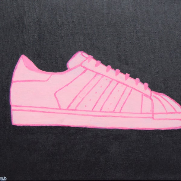 Pink Adidas Superstars