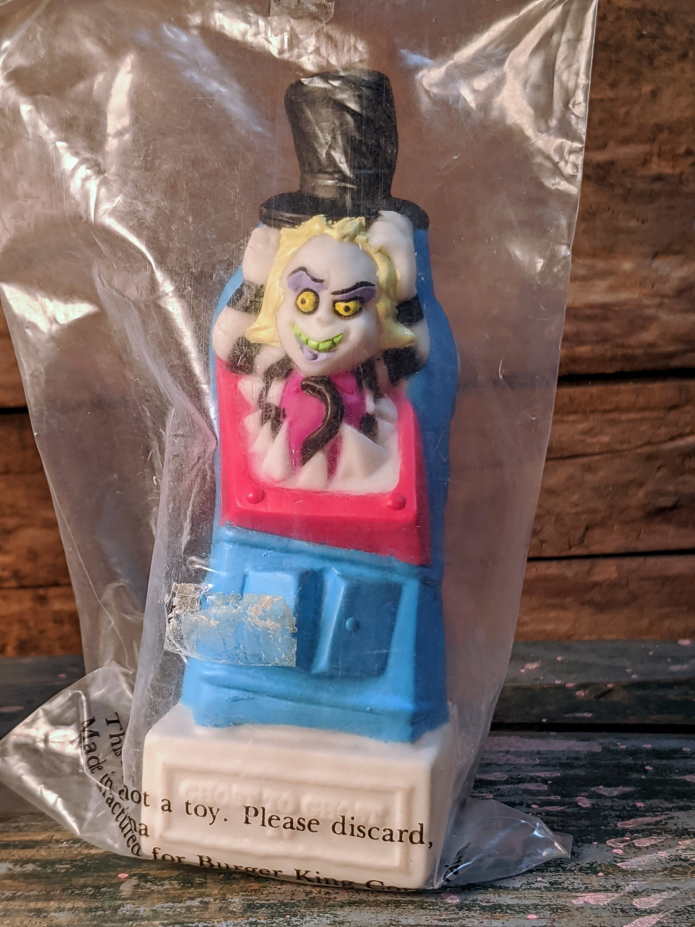 Two Beetlejuice Collectible Burger King Reservable Toys / the Etsy