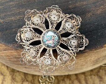 Vintage Persian Art Deco Brooch