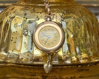 Vintage Estate 'The Rose' Watch on Chain