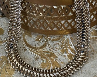 Vintage Estate 1940's Reinad Heavy Chain Choker Necklace