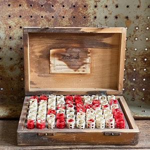 Vintage Box of Plastic Curlers