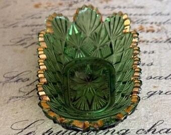 1920s Depression-Era Pickle Dish by McKee Glass