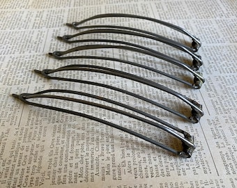 Vintage Metal Fingerwave Curl Clips