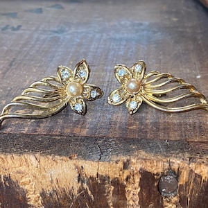 Vintage clip on earrings
