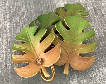 Vintage Leaf Brooch