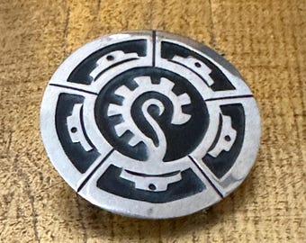 Vintage Estate Mexico 925 Sun Design Pin and or Pendent