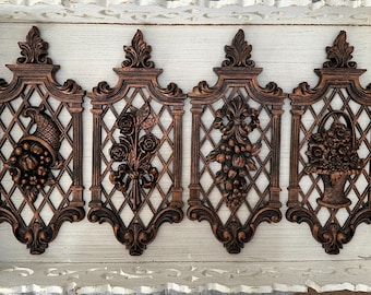 Four Coppercraft Wall Plaques from the 1960s