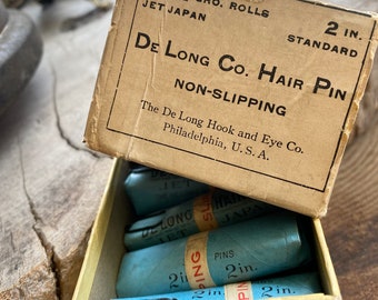 Vintage De Long Co Hair Pins