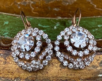 Vintage Rhinestone Earrings