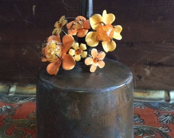Vintage Enamel Flower Bracelet