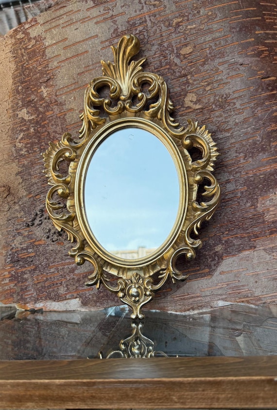 Vintage Barock Stil Plasti-Holz Spiegel Made in Italien