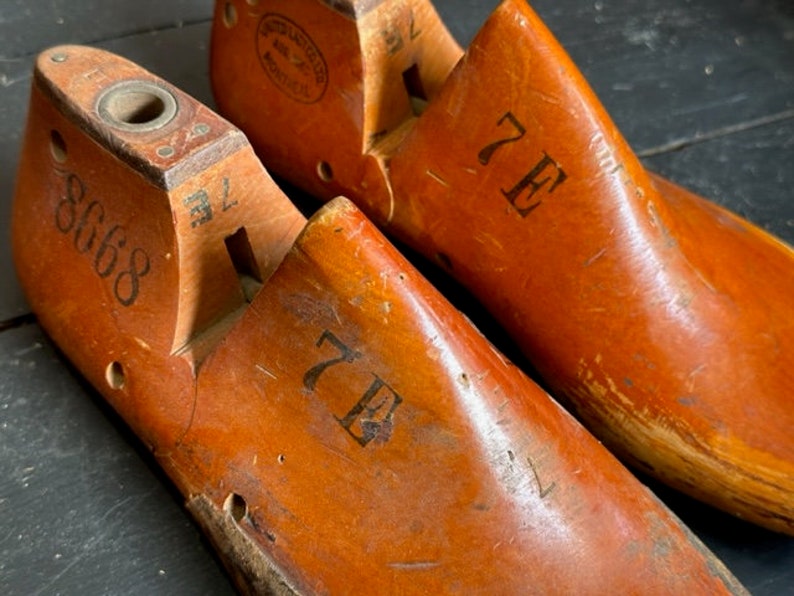 Vintage Men's Pair of Shoe Lasts wood Etsy