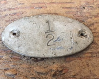 Industrial Aluminum Vintage Tag
