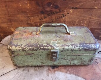 Vintage Green Tool Box