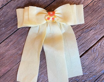 Vintage Hair Bows on Comb (3)