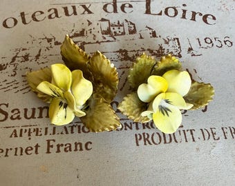 Vintage Adderley Floral Bone China Place Card Holders Set of Two