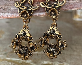 Vintage New Old Stock Screw Back Earring Blanks (1)