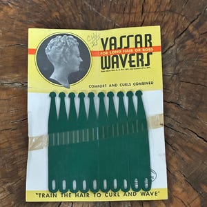 Vintage Vassar Wavers em cartão original feito nos EUA