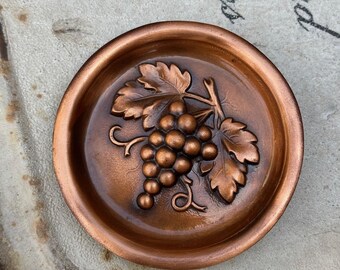 Vintage 1970's Copper Plaque Set of Four