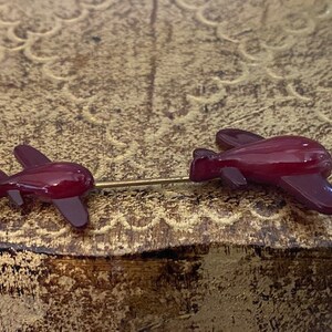 Vintage Deep Red Tie Pin