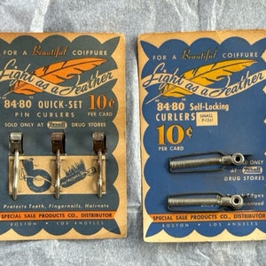 Vintage Rexall Curlers 2 Sets New Old Stock